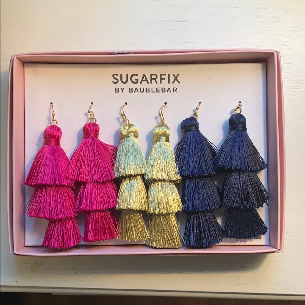 NWT Sugarfix by Baublebar Tassle earrings
